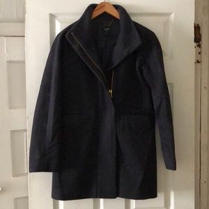 J Crew Navy Cocoon Coat